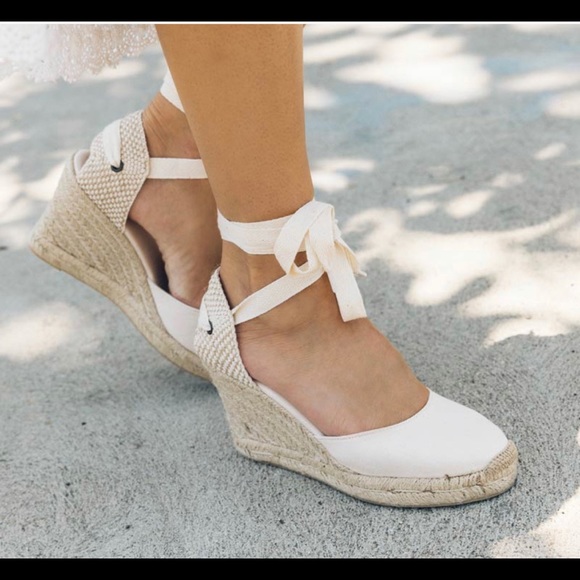NWOT Soludos white espadrille wedges! Make offer